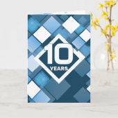 技術的なジオメトリ年度の従業員記念日 カード (黄色い花)