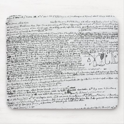 技術的なスケッチ マウスパッド (正面)