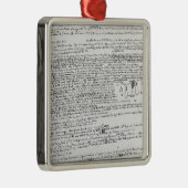 技術的なスケッチ メタルオーナメント (右)