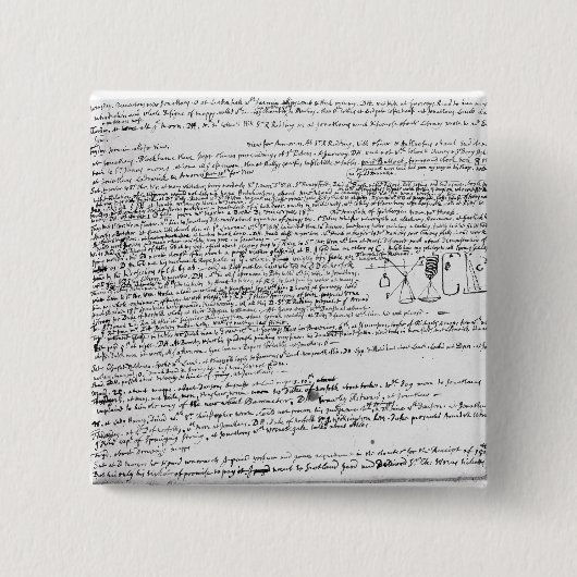 技術的なスケッチ 缶バッジ (正面)