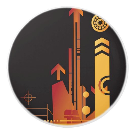 技術的なハーフトーンの背景2 セラミックノブ (正面)