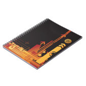 技術的なハーフトーンの背景2 ノートブック (左側)