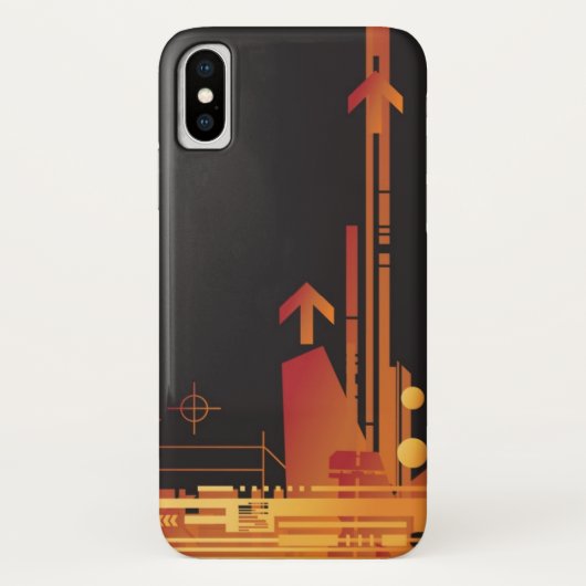 技術的なハーフトーンの背景2 Case-Mate iPhoneケース (裏面)