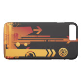 技術的なハーフトーンの背景2 Case-Mate iPhoneケース (裏面(横))