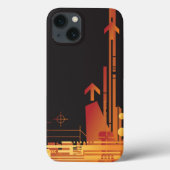 技術的なハーフトーンの背景2 Case-Mate iPhoneケース (裏面)