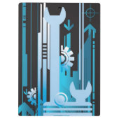 技術的なハーフトーンの背景3 クリップボード (裏面)