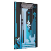 技術的なハーフトーンの背景3 クリップボード (右)