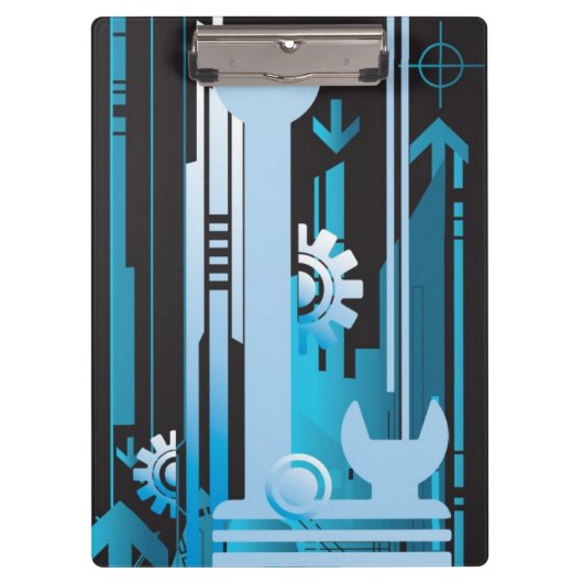 技術的なハーフトーンの背景3 クリップボード (正面)