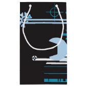 技術的なハーフトーンの背景3 スモールペーパーバッグ (裏面)