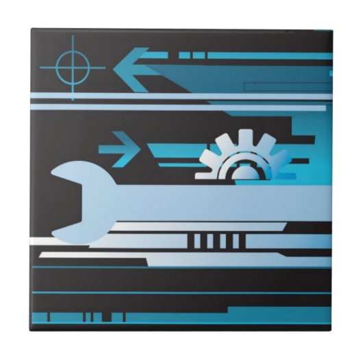 技術的なハーフトーンの背景3 タイル (正面)