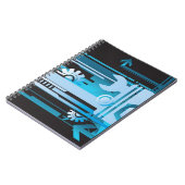 技術的なハーフトーンの背景3 ノートブック (左側)