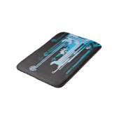 技術的なハーフトーンの背景3 バスマット (アングル)