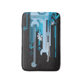 技術的なハーフトーンの背景3 バスマット (正面縦)