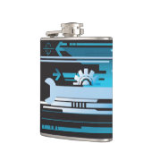 技術的なハーフトーンの背景3 フラスク (左)