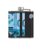 技術的なハーフトーンの背景3 フラスク (裏面)