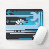 技術的なハーフトーンの背景3 マウスパッド (マウス)