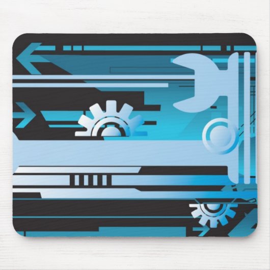 技術的なハーフトーンの背景3 マウスパッド (正面)