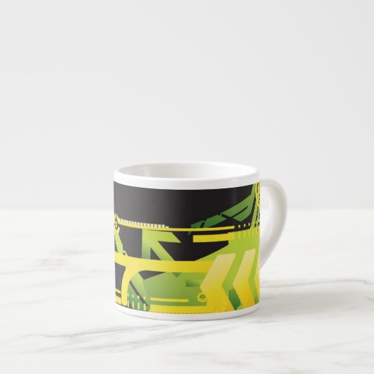 技術的なハーフトーンの背景4 エスプレッソカップ (正面右)