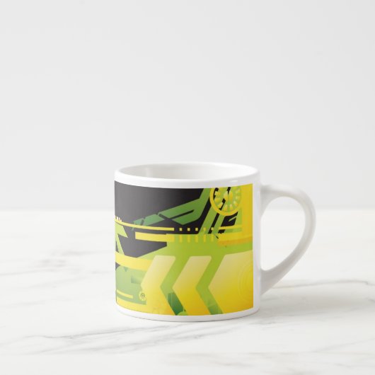 技術的なハーフトーンの背景4 エスプレッソカップ (右)