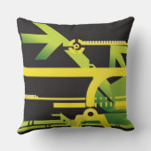 技術的なハーフトーンの背景4 クッション (裏面)