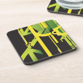 技術的なハーフトーンの背景4 コースター (左側)