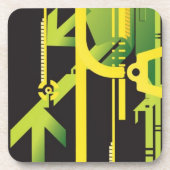 技術的なハーフトーンの背景4 コースター (正面)