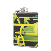 技術的なハーフトーンの背景4 フラスク (左)