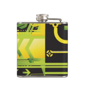 技術的なハーフトーンの背景4 フラスク (裏面)