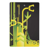 技術的なハーフトーンの背景4 ミニクリップボード (裏面)