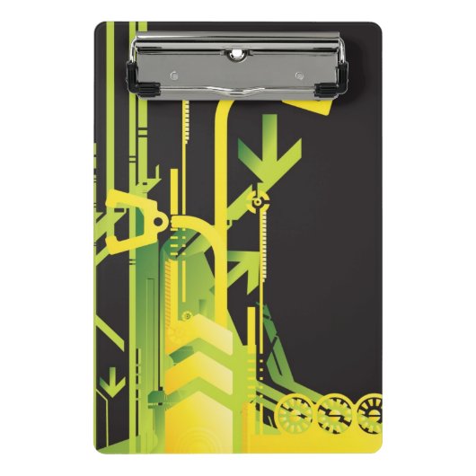 技術的なハーフトーンの背景4 ミニクリップボード (正面)