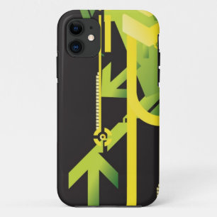技術的なハーフトーンの背景4 iPhone 11 ケース
