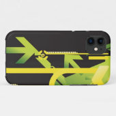 技術的なハーフトーンの背景4 Case-Mate iPhoneケース (裏面(横))