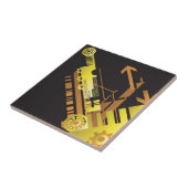 技術的なハーフトーンの背景5 タイル (側面)