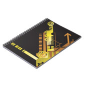 技術的なハーフトーンの背景5 ノートブック (左側)