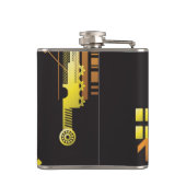 技術的なハーフトーンの背景5 フラスク (裏面)