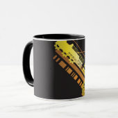 技術的なハーフトーンの背景5 マグカップ (正面左)