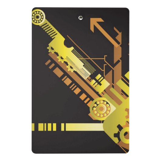 技術的なハーフトーンの背景5 ミニクリップボード (裏面)