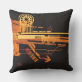 技術的なハーフトーンの背景6 クッション (裏面)