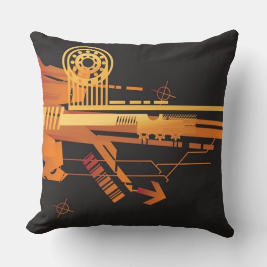 技術的なハーフトーンの背景6 クッション (正面)