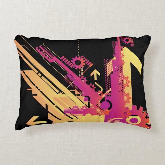 技術的なハーフトーンの背景7 アクセントクッション (正面)