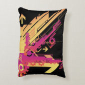 技術的なハーフトーンの背景7 アクセントクッション (裏面(縦))