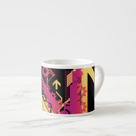 技術的なハーフトーンの背景7 エスプレッソカップ (正面右)