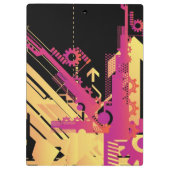 技術的なハーフトーンの背景7 クリップボード (裏面)