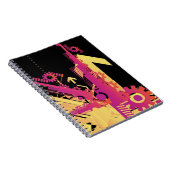 技術的なハーフトーンの背景7 ノートブック (右側)