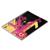 技術的なハーフトーンの背景7 ノートブック (左側)