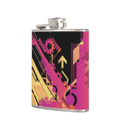 技術的なハーフトーンの背景7 フラスク (左)