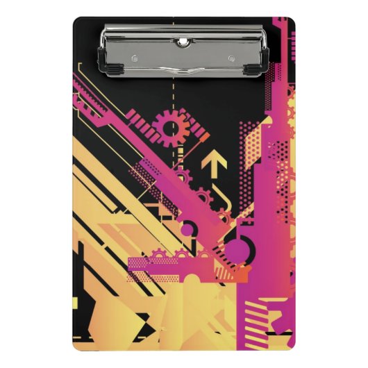 技術的なハーフトーンの背景7 ミニクリップボード (正面)