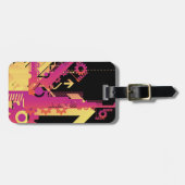 技術的なハーフトーンの背景7 ラゲッジタグ (正面横)