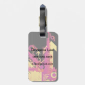 技術的なハーフトーンの背景7 ラゲッジタグ (裏面縦)