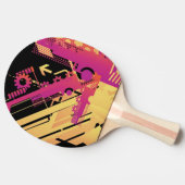 技術的なハーフトーンの背景7 卓球ラケット (横)